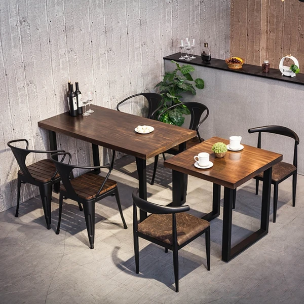 Mesa De Madera Para Cafetería,Diseño Moderno,Estilo Loft - Buy Mesa De Café, Mesa De Café De Madera,Mesa De Café Loft Product on 