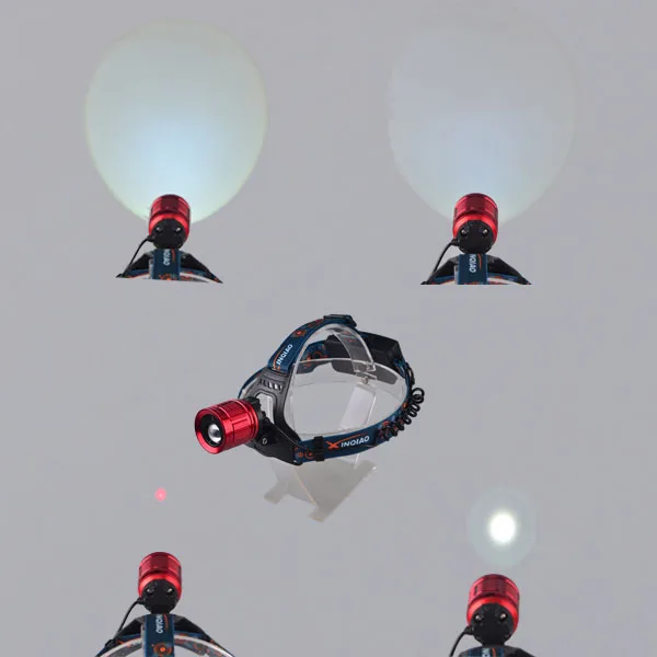 Zoom Adjustable Beam Headlamp Led Head Light 18650 Rechargeable Head