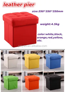 Cheap Square Leather Pier Foldable Backless Leather Sofa For Sale Buy Folding Sofa For Living Room Square Leather Pier Colorful Backless Leather