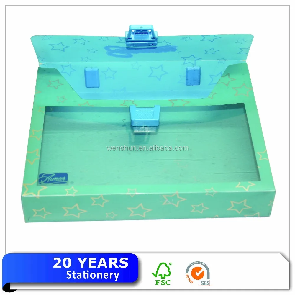 High quality plastic document box with handle