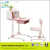 Combo model of study table, modern school desk and chair, colored kids study table chair