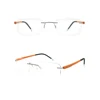 M4-2 Japanese Designer Rimless Eyeglass Spectacles Frameless Lunette De Vue Pour Homme Optical Frames for Mens