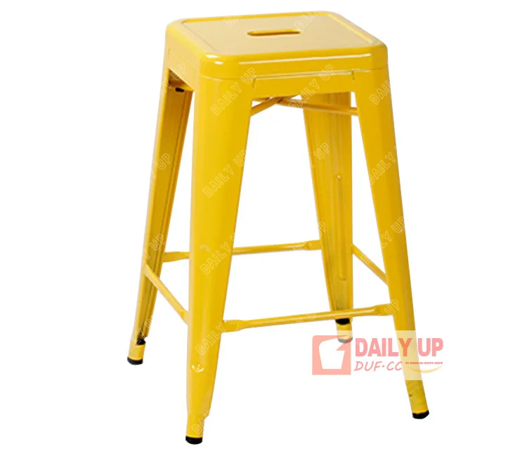 Stackable Iron Cafe Chair Vintage Furniture for Restaurants Outdoor Bar-Stools-Wholesale