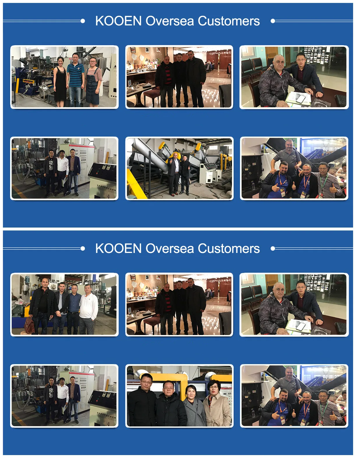 KOOEN Oversea Customers