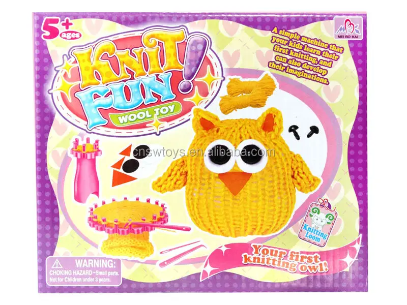 Kid Diy Game Knitting Toy Set Wool Creative Picture Js2705988 Buy