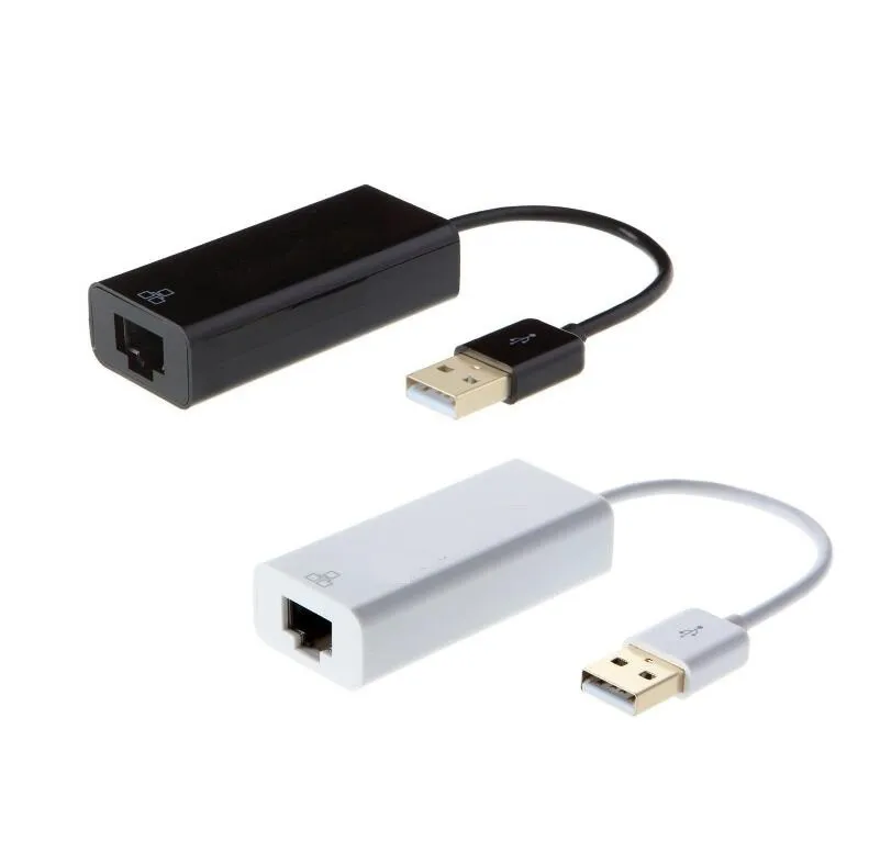 Persdico Adaptateur USB 2.0 Ethernet 10/100 Mbps USB vers RJ45 LAN Réseau USB Convertisseurs de carte réseau 