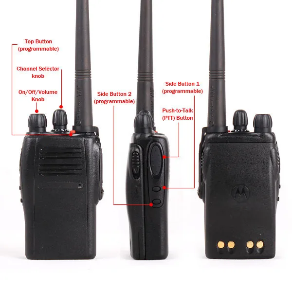 Handheld High Quality 5w Uhf Vhf Two Way Radio Good Price For Motorola ...