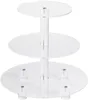 3 Tier Round Plexiglass Cupcake Display Stand/Dessert Stand Display /Mini Cupcakes Tower Holder Tree