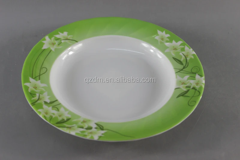 9inch Melamine Wave Suop Plate Plastic Deep Serving Plate