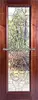Full Lite Glass Cherry Wood French Doors For Patio DJ-S5202M