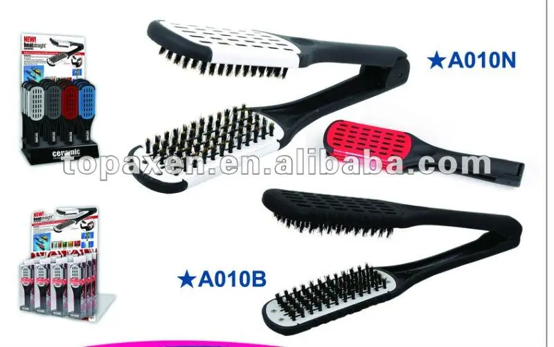 thermo ceramic straightening boar bristle brush