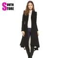 Brief Turn Down Dovetail Pleated Hem Autumn Winter Coat Women Casacos Femininos 2016 New Fashion Covered
