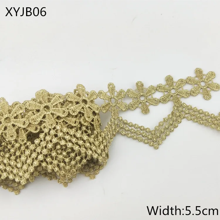 gold colour lace styles