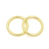 Custom handbag accessories antique brass nickel plated metal circular round ring