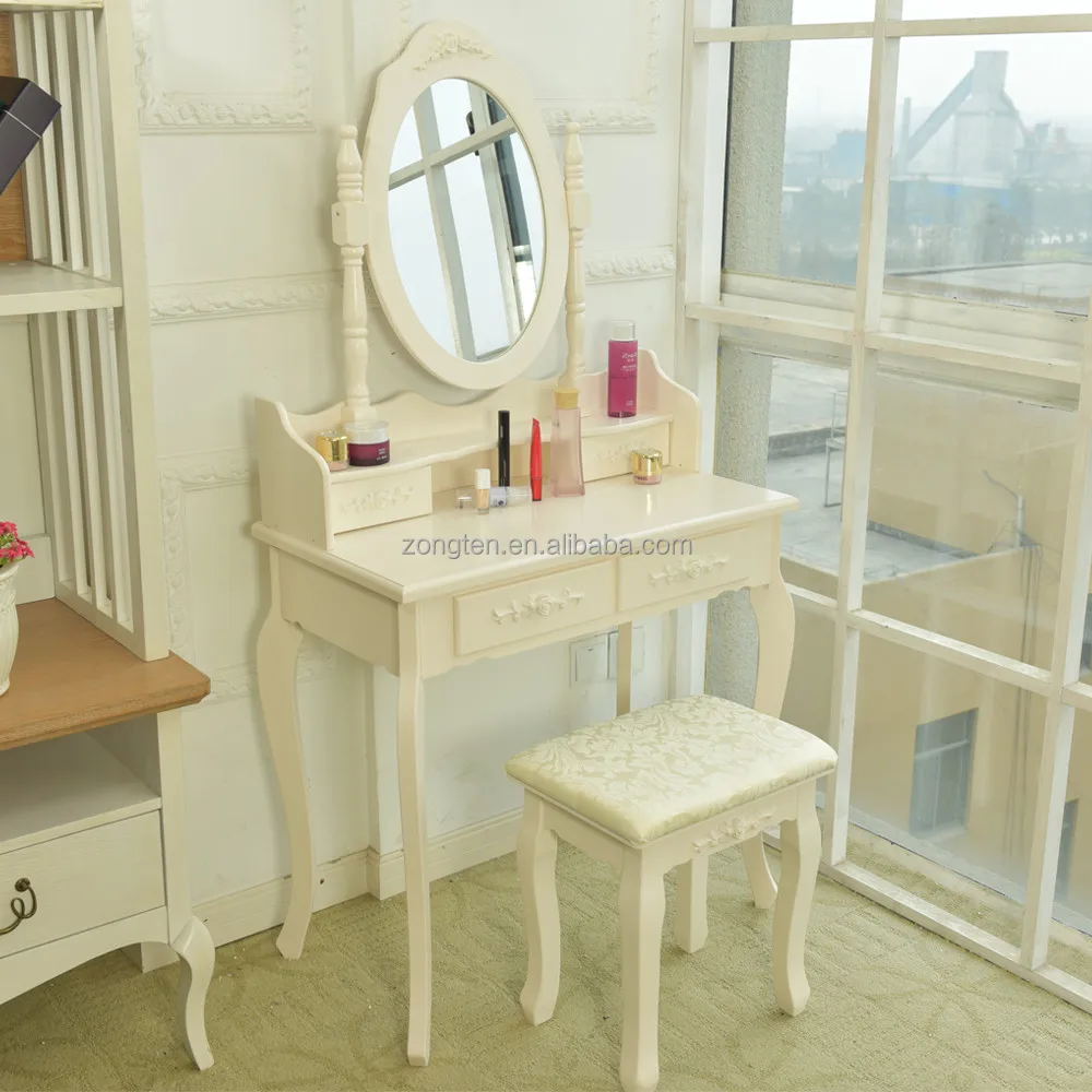 D1705 Practical Wooden China Vanity Dresser Storage Drawer Makeup