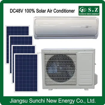 Off Grid 100% Hot Sale Dc48v Split Home 12000btu 18000btu Solar Power ...