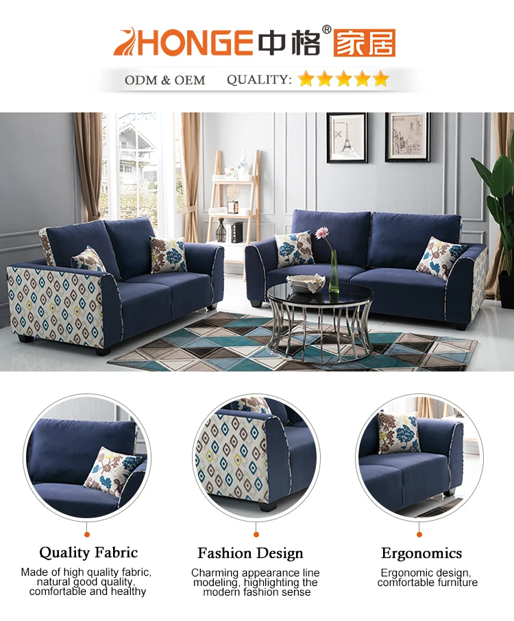 Drawing Room Furniture Armrest Sectional Modern Fabric Navy Blue Sofa Sets For Living Room View Sofa Sets For Living Room Zhonge Product Details From Foshan Zhongge Furniture Industrial Co Ltd On Alibaba Com