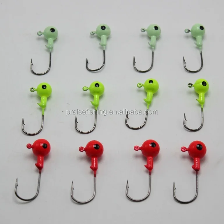 Wholesale High Quality Painted Fishing Jig Head Hook Lead Jig Head