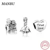 wedding bells charm set 925 sterling silver fits for pandoras charms 08032