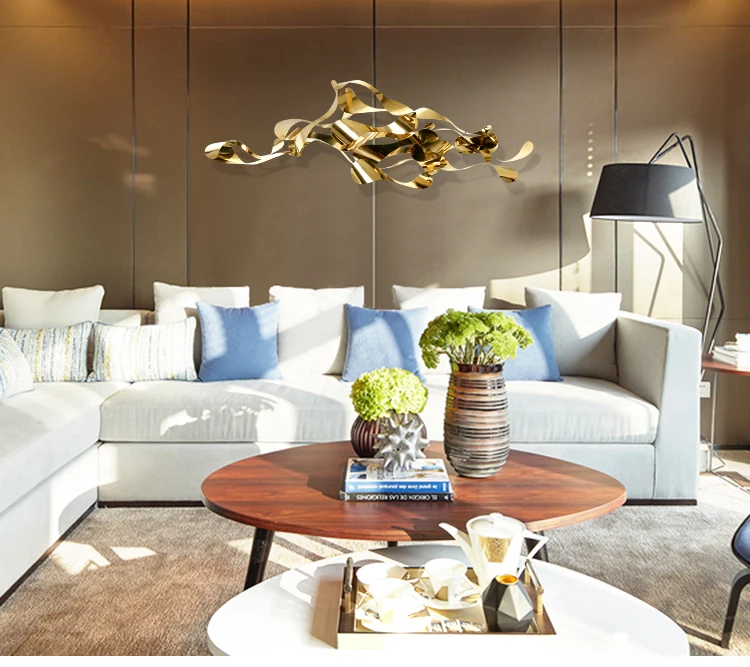 Home Inner Luxury Decorative Metal Finished Hanging Wall Art Decor