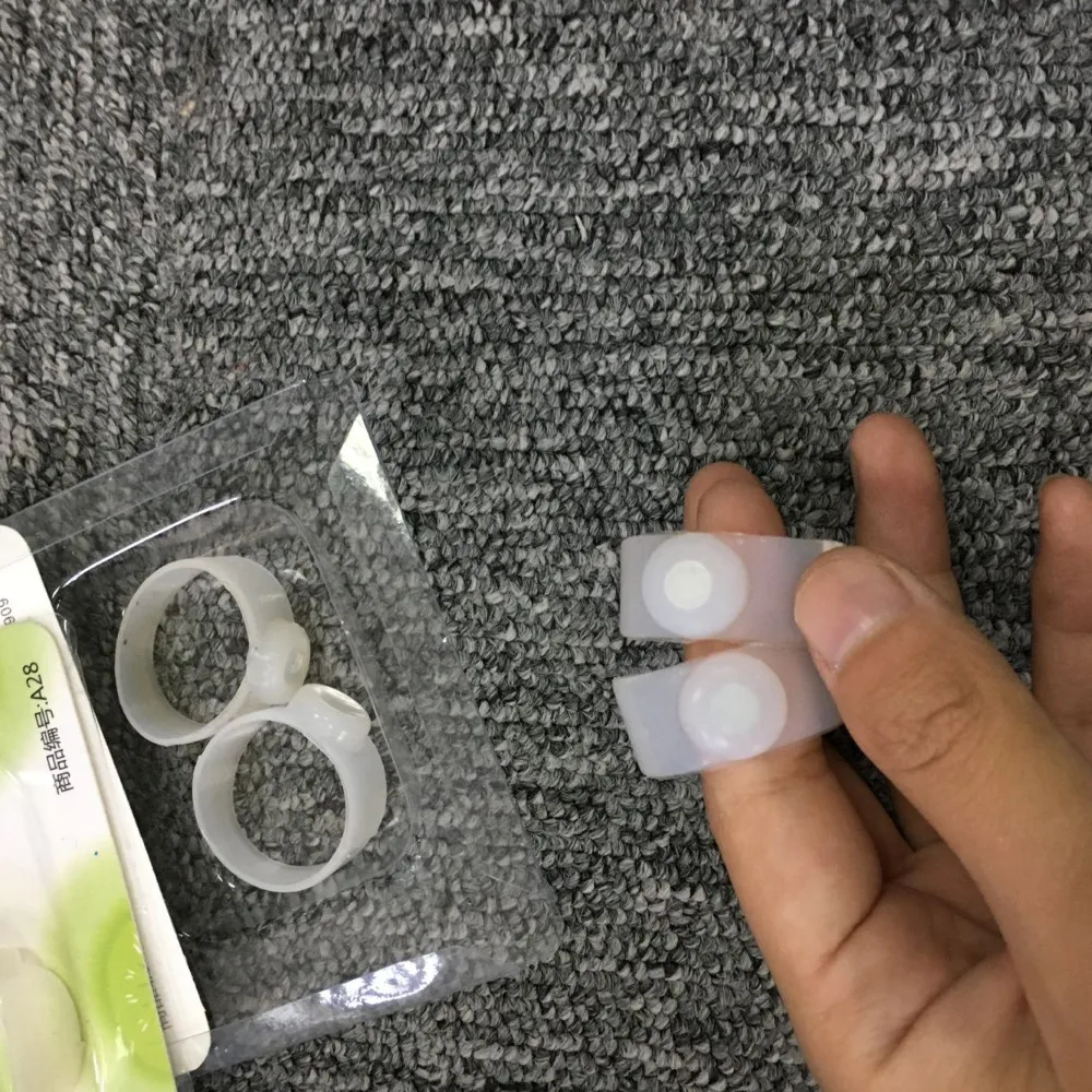 1 Pair Slimming Health Silicone Toe Rings Foot Massage Lose