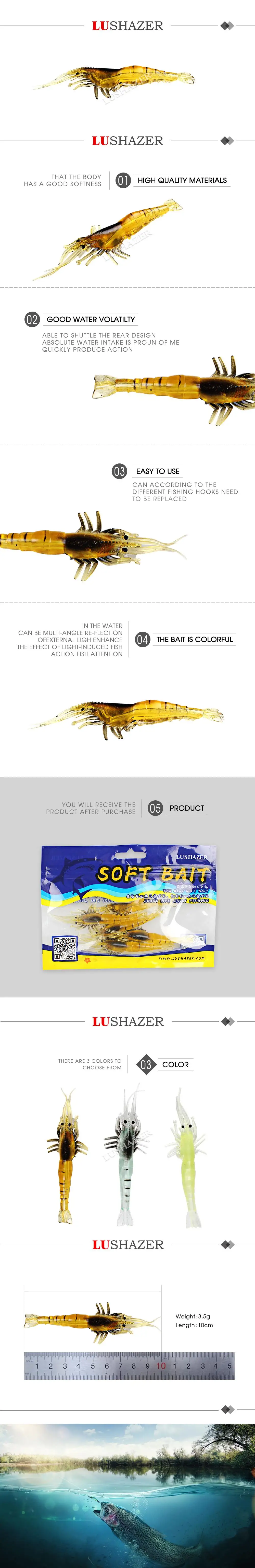 Factory price high quality black minnow soft lure matrix for silicone baits 3.5g 10cm shrimp lure.jpg