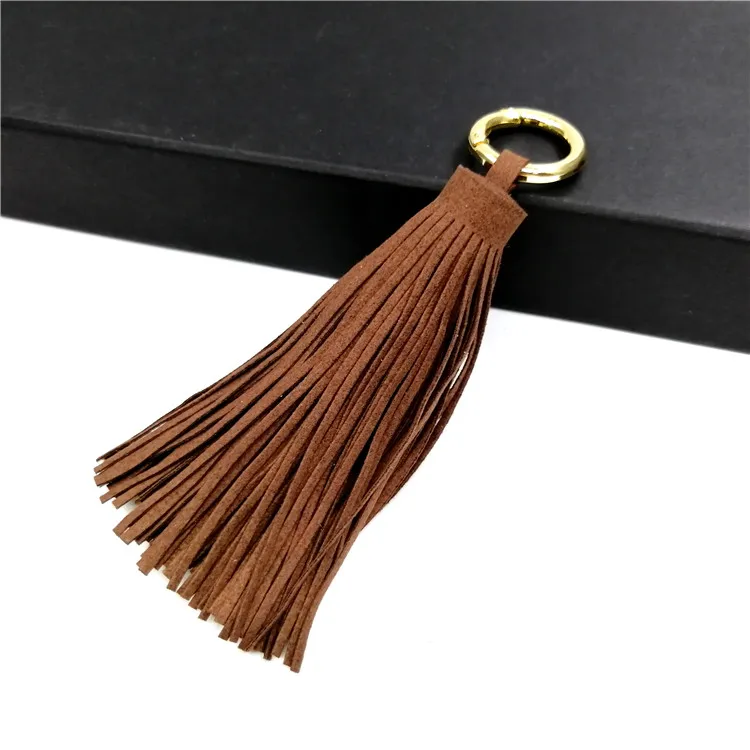 New Style Suede Tassel Keychain,Suede Tassel Keychain For Straw Beach Bag Buy Suede Tassel