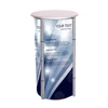 Exhibition rotating jewelry display stand twister tower showcase
