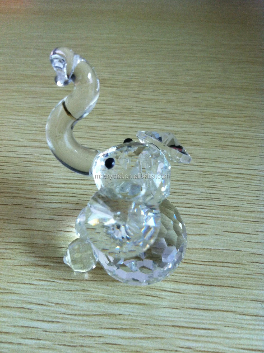 Small Crystal Glass Elephant Figurine Mhd0021 Buy Miniature Glass