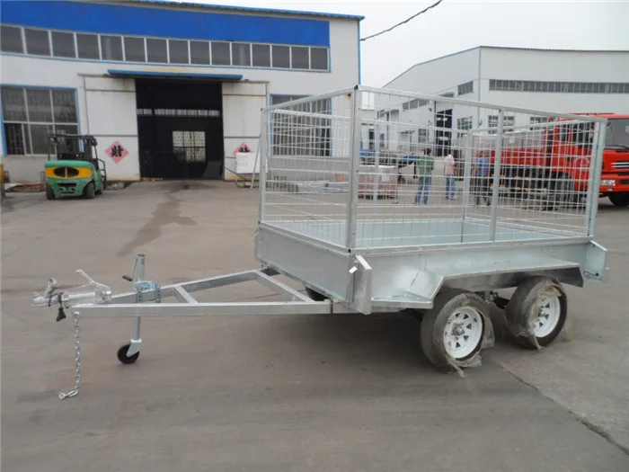 Heavy duty double axle farm box dump trailer for sale.JPG