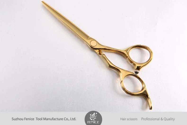 Professional 440C Stainless Steel Rose Gold Color Barber hairdressing scissors Set