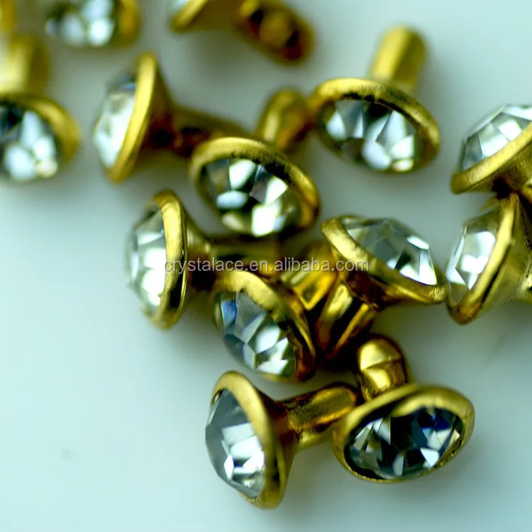Rhinestone rivets (6)
