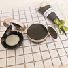 Black rose gold pressed compact powder case cosmetic box BB foundation air cushion case