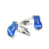Custom Luxury Silver Gentleman Cufflinks Tie Clip Set For Men Stone