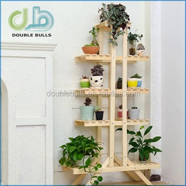 Wholesale Eudipleural Fivelayer Indoor Wooden Flower Shelf Buy