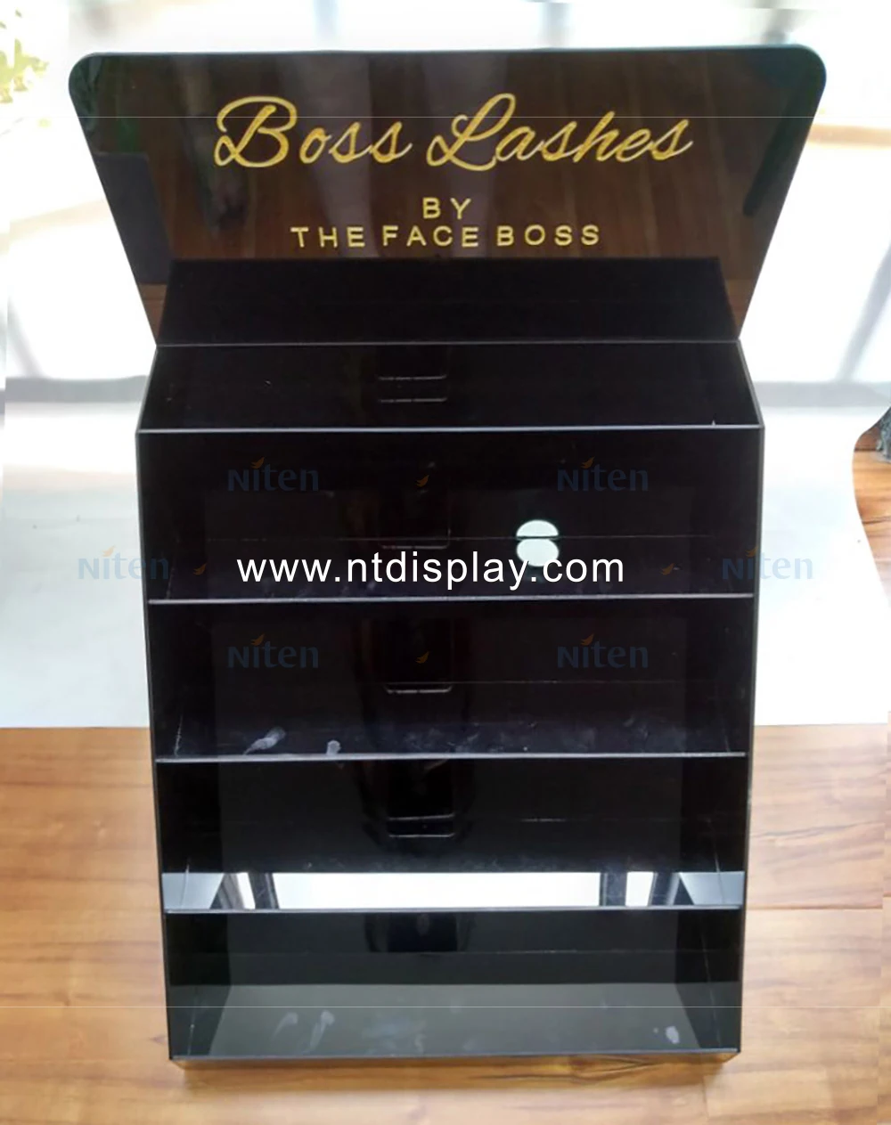 Acrylic Display Counter Top Display Stand Eyelash Extension Organizer