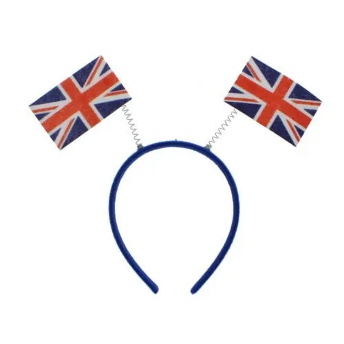 UNION JACK FLAG GREAT BRITAIN  HEADBANDS HEAD BOPPERS  FESTIVAL ROYAL PARTY