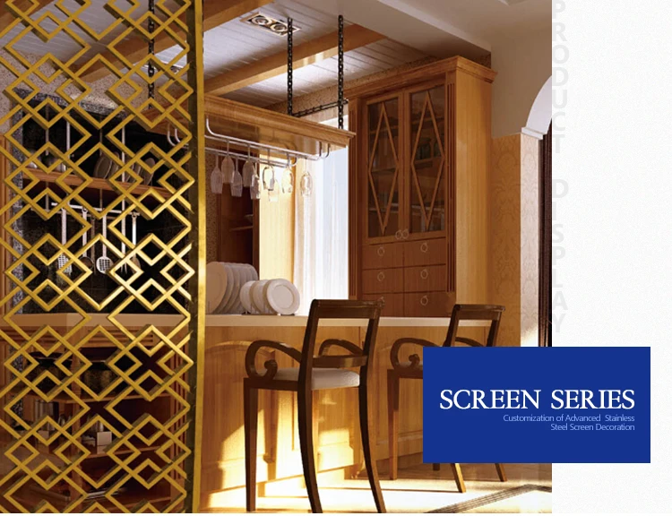 golden room divider metal decorative screen panel stainless steel modern fashion living room furniture room divider