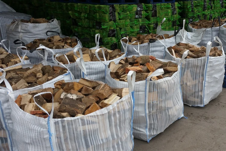 Wholesale Uv Treated Breathable Firewood Bags On Sale 1 Ton 1.5 Ton