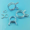 Manufacturer ground double wire pipe and tube hose clamp,spring clip