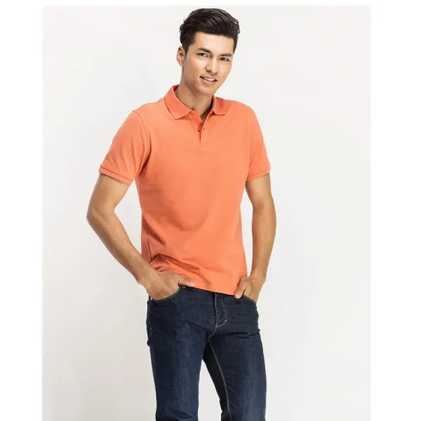 orange polo shirt outfit