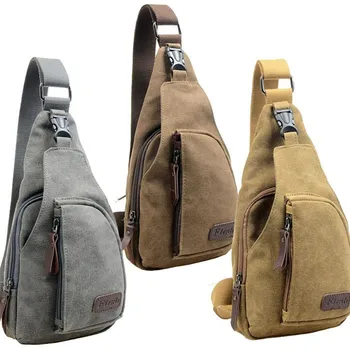 Fashion Vintage Men Messenger Bags Casual Outdoor Travel Hiking Fashion Vintage Men Messenger Bags Casual Outdoor Travel Hiking Sport Chest Canvas Male Small Retro