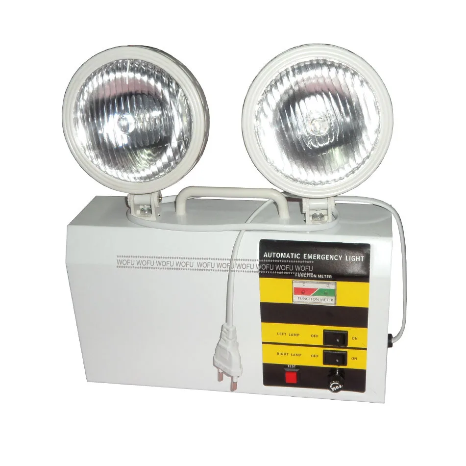 Rechargeable Emergency Lamp Automatic Twin Spots Light Rechargeable Emergency Lamp Automatic Twin Spots Light 220v