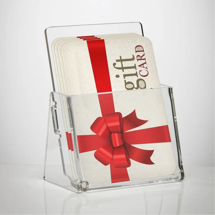 Clear Acrylic Counter Card Holders Business Gift Card Holder Display