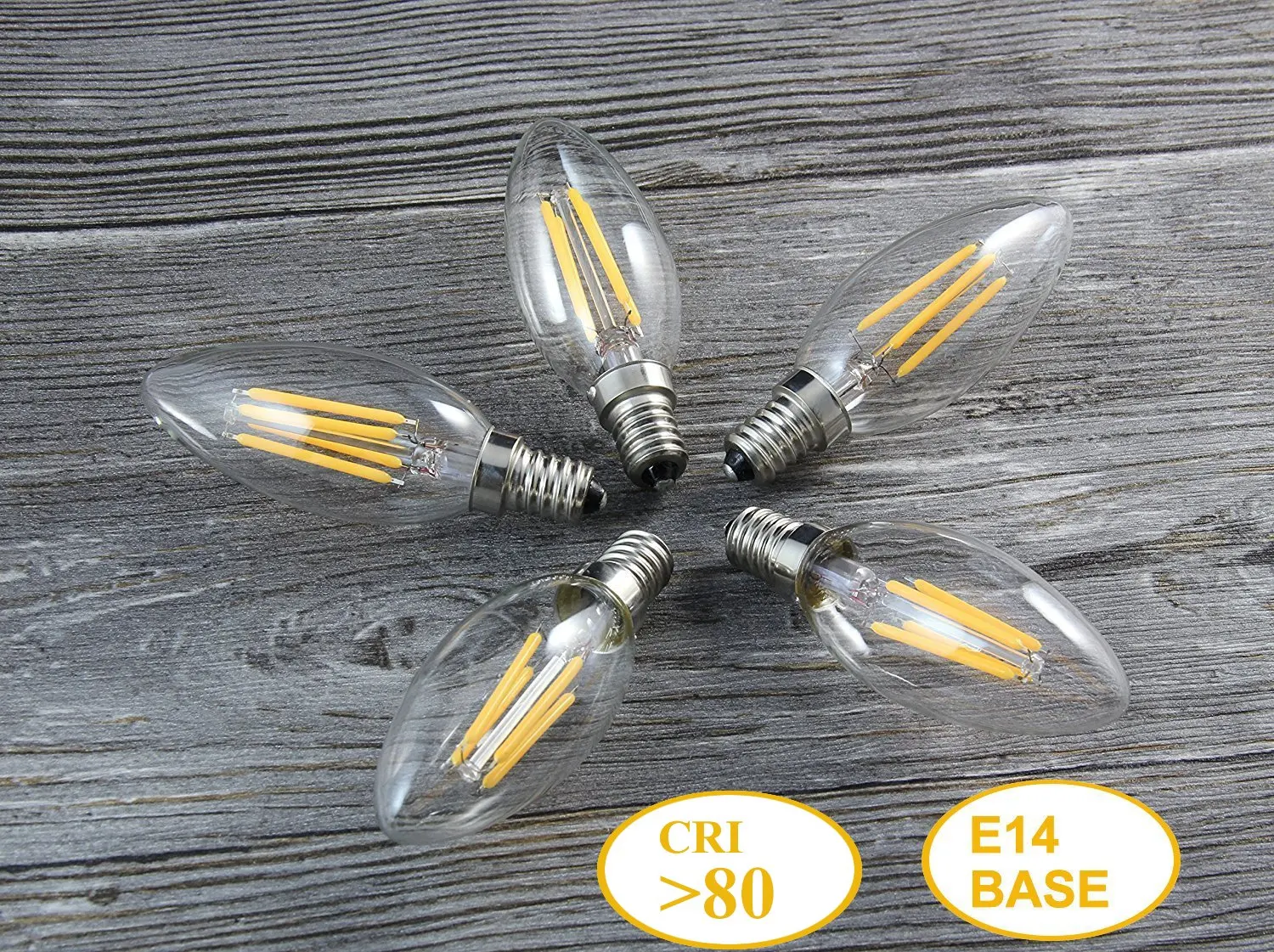 Decorative vintage bulb 4w E14 C35 vanity lighting led bulb lights