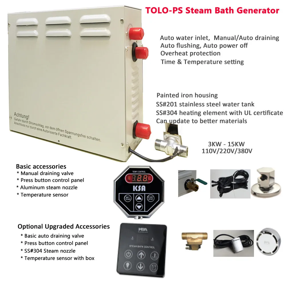 TOLO-PS Steam Bath Machine for Sauna