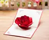 Speaking Out 3D greeting card rose flower shape
