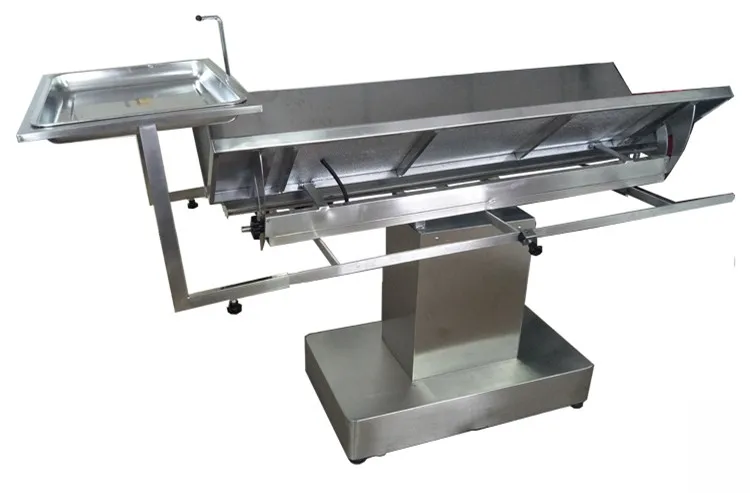 Popular electric stainless steel surgical veterinary operating table constant temperature pet animal operation table
