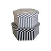 Custom Printed Cardboard Hat Packaging Box Hexagon flower Box
