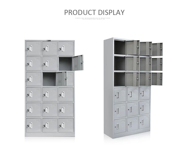 Factory Price Self Assemble Durable Classic 18 Door Cheap Cupboard